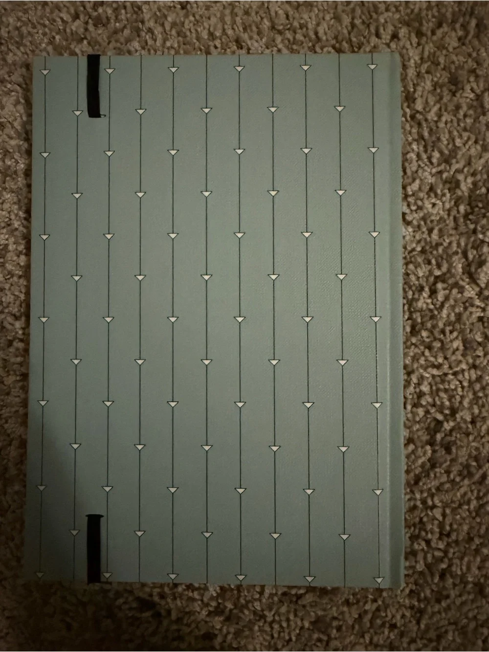 Prada Blue Hardcover Notebook with Black Elastic